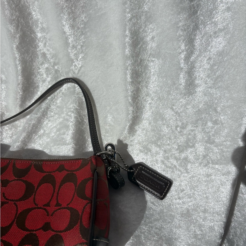 Coach Red and Brown Mini Bag - Picture 12 of 12